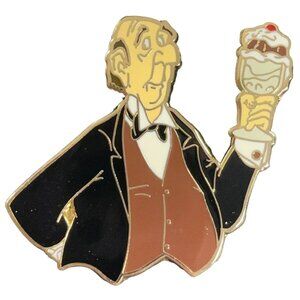 Disney Edgar Aristocat Trading Pin Butler Ice Cream Sundae Lapel Pin Brooch Gift